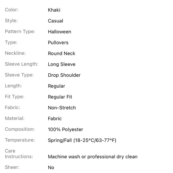 Tween Girl Halloween Cute Ghost Printed Sweatshirt - Picture 2 of 7